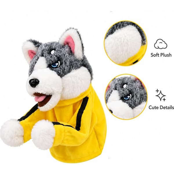 Kung Fu Husky Boxningsdocka, Djurboxningshanddocka med Ljud Hidden Variant
