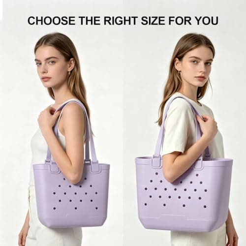 Rantakassi, vedenpitävä ja hiekankestävä EVA-rantakassi naisille Light Purple