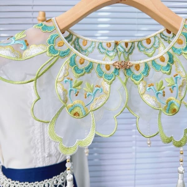Hanfu Cloud Shoulder Hestefjes-skjørtkrage A A