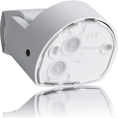 IP65 Utendørs Bevegelsessensor, Overflatemontert Veggenhet, Programmerbar, 12m/180° - 3m/360°, LED-kompatibel, Infrarød Sensor med Doble Sensorer