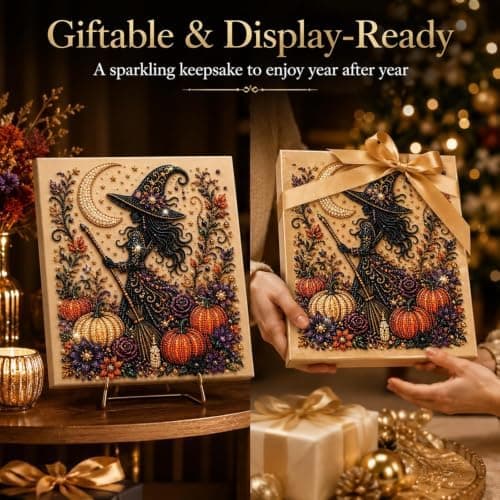 Halloween Ghost Pearl Art DIY-sett, Spooky Cute 3D Halloween Pearl Art (#E) #E