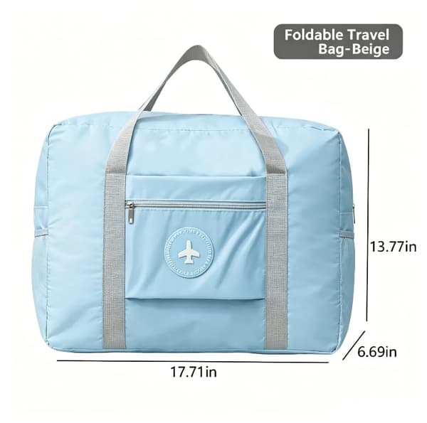Lättviktsresväska, hopfällbar handbagage weekendväska Blue