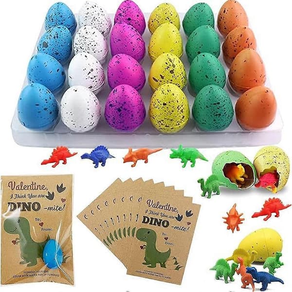 Kläckande dinosaurieäggleksaker - Påsk- och alla hjärtans dag-present till barn A 6PCS