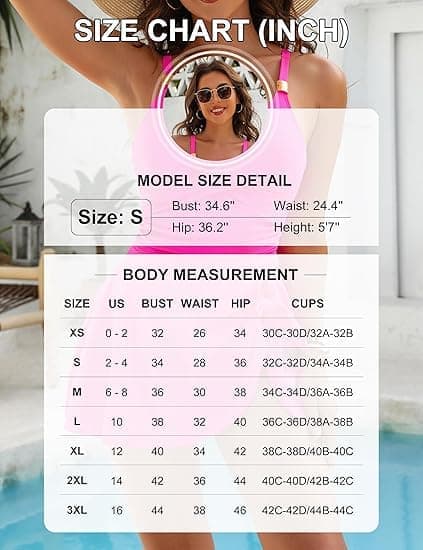 Bikini - Dam Baddräkt - Shapewear Baddräkt - Med kjol - Dam Baddräktsklänning - Bekväm Baddräkt - Push-Up Effekt - Leopard L