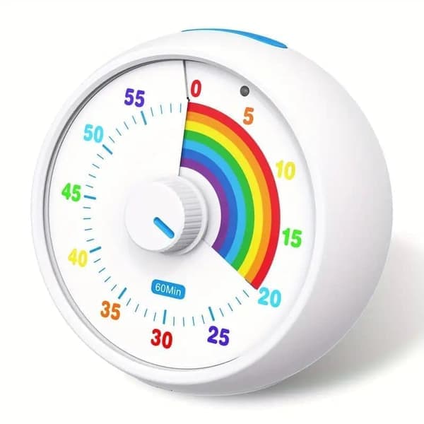 Visuell Timer för Barn - 60-minuters Timglas för Kök, Kontor & Klassrum