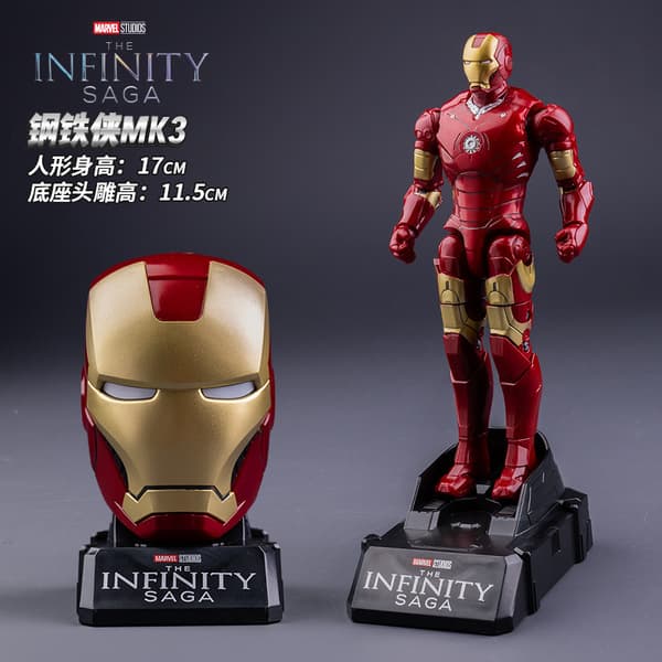 Marvel Iron Man Avengers Spider-Man Figur Officielt Samlerlegetøj Alder 18+