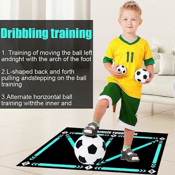 Fodbold Step Træningsmåtte, 60 X 90 Cm Fodboldmåtte, Stille Træning