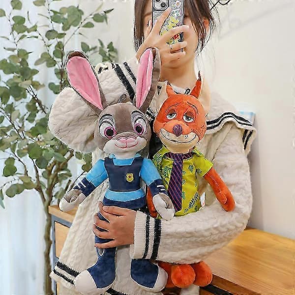 2025 Zootopia Plysch Räv Nick Kanin Judy Leksaksdocka Barnpresent Fox Nick 60CM