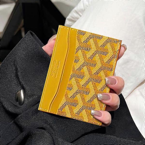 Størrelse Elegant Korttaske Lille Stil Korttaske mode yellow