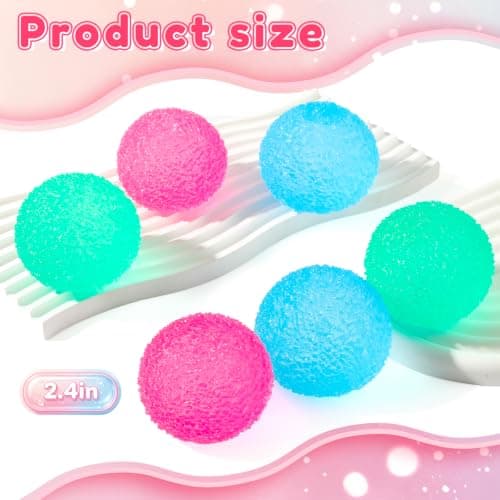 Squishy Squeeze Ball 3-pack, klämleksak för klassrumspriser, födelsedagsfester, sensoriska fidgetleksaker för pojkar, flickor, tonåringar, vuxna