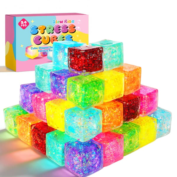 24 kpl karhustressipalloja, Fidget Taba Squishy -leluja lapsille 24 Pack Bear Stress Balls