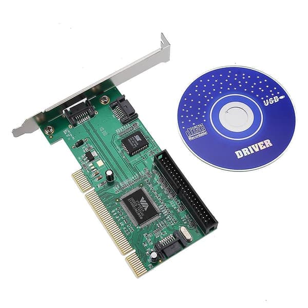 PCI til 3 porte SATA + IDE Combo Controller Kort Adapter Konverter VIA6421 Chip HDD AC388