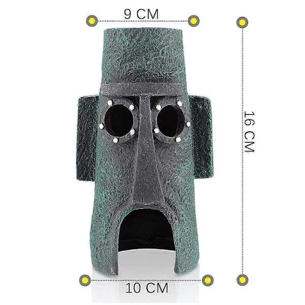Spongebob Akvarium Dekor Betta Lite Akvarium Ornament, Sett med 3