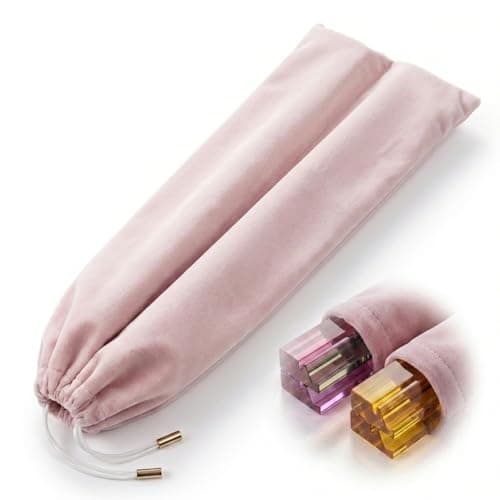 HeyLzhfc Mahjong Rack Bag for 4 Racks & Pushers, Dual-Compartment (Pink) Pink