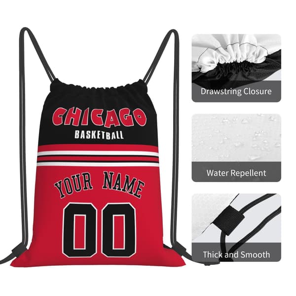 Chicago snøreposer tilpasset ethvert navn ethvert nummer bag ryggsekk gaver til menn Chicago