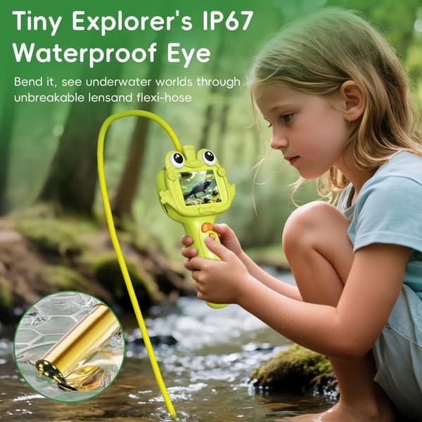 Starpark Kids Borescope-kamera, STEM-læringsleke for gutter og jenter 3+ år Grass Green