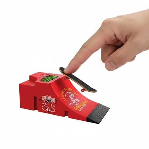 Fingerboard Skate Park Sæt, Mini Finger Rampe Forhindring Træningslegetøjssæt (C) C
