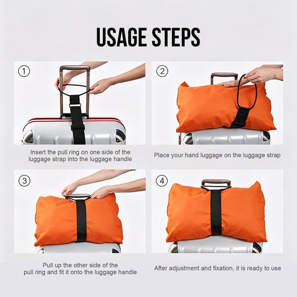 2 stk justerbare bagasjestropper for kofferter, sikkert reisebelte 2Pcs Black
