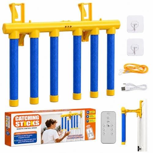 Oppgradert Reflex Drop Sticks Utfordringsspill med fjernkontroll Blue(w/ Remote Control)
