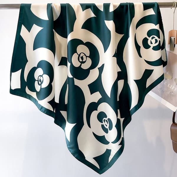 90x90cm silkkihuivi rantahuivi, 9, koko 9 9 9