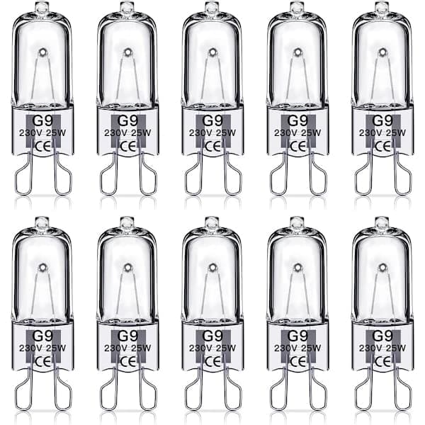G9 Halogenlampor 10-pack 25W