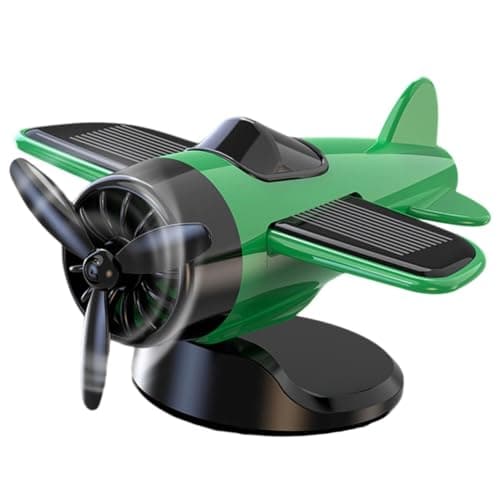 Soldriven flygplansprydnad - Roterande bilinredning Green