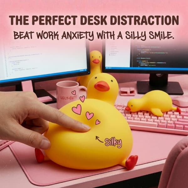 Jumbo Squishy Squeeze, Ultra Langsom, Stor Form til Stresslindring, Angst Duck