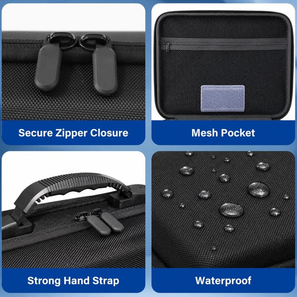 GZWENHAN Spinning Top Case Opbevaring 28 Pladser Hård EVA Organizer Sort Black 28 Slots