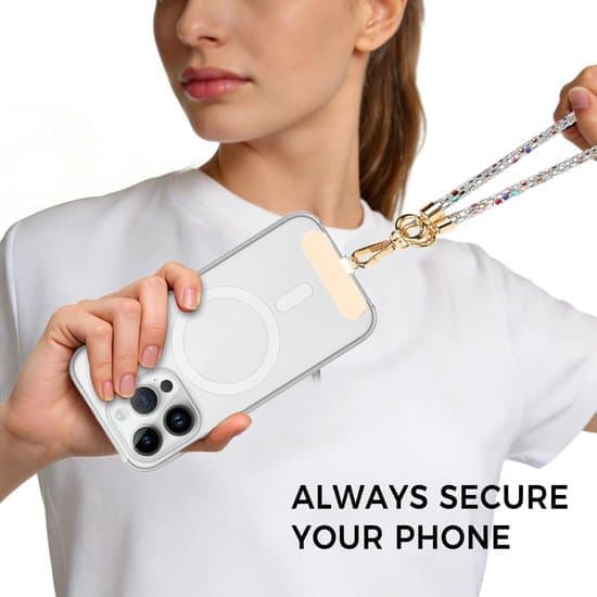 Säkerhetsrem för smartphone - Premium telefonrem - Telefonrem - Lång - Kort - Universal - Stöldskydd - Handled