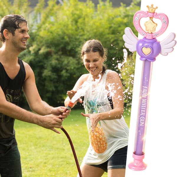 Vandsoaker fe-tryllestav, træk ud spray leg sommeraktivitet Purple