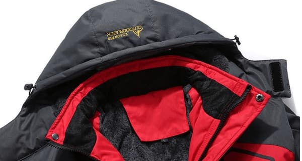 Vattentät skidjacka för män, varm snöjacka för vintern, röd, storlek 3XL red 3XL