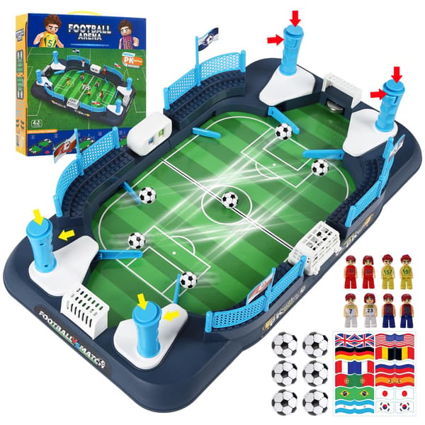 Fodboldbrætspil til børn 3-12 år, Mini Bordfodboldlegetøj til drenge og piger