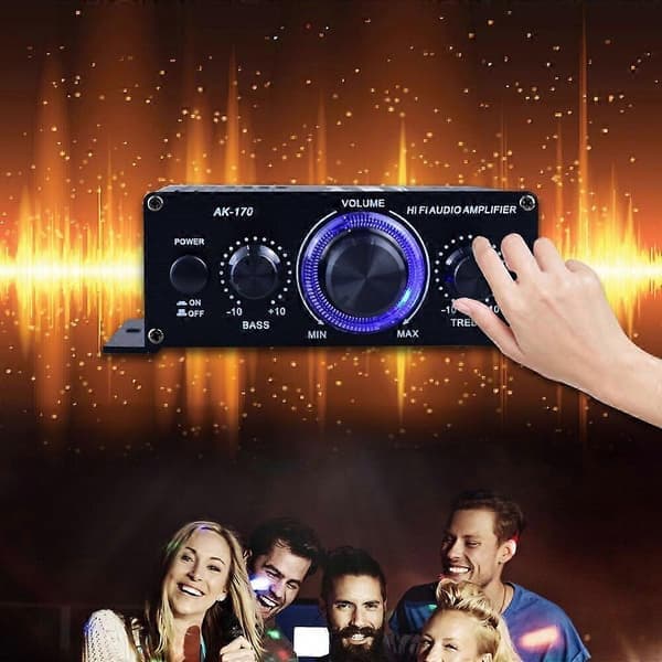 400W Professionel Hjemmeforstærker Audio Ingen Bluetooth-kompatibel Forstærker Subwoofer Forstærker Hjemmebiograf Miniforstærker