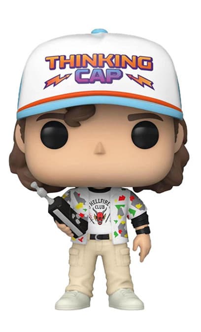 Stranger Things Dustin med tænkehat vinylfigur, samleobjekt Dustin figurmodel til fans og samlere