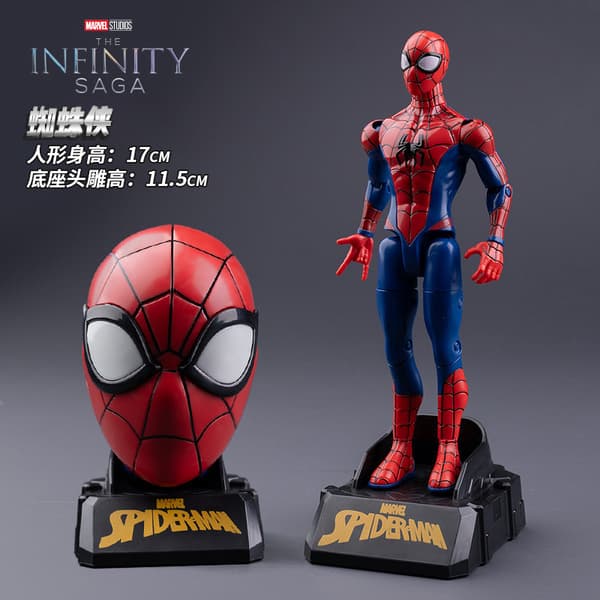 Marvel Iron Man Avengers Spider-Man Figur Officielt Samlerlegetøj Alder 18+