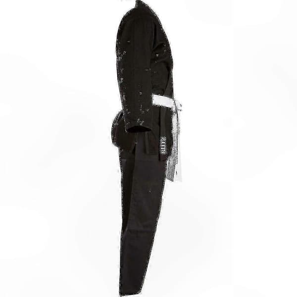Judo Uniform til Studerende - Sort Bomuld Kampsportsudstyr Black 150cm