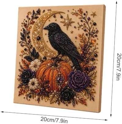 3D Halloween Spöke Pärlkonst DIY Kit Söt Spöklik Väggpyssel för Barn F