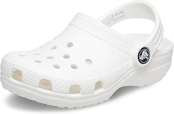 Crocs Klassiske Barnesko med Hull white M8/W10