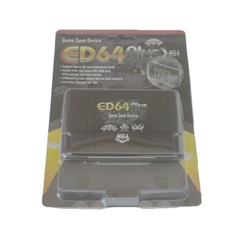 ED64 Plus Multi-spilpatron til Nintendo 64-konsol | 340 spil i én, Plug and Play, N64-kompatibel, Understøttelse af flere spil, Spilsamling