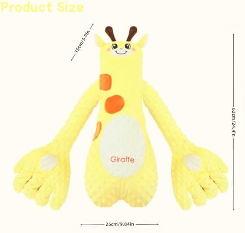 Klappkudde, lugnande klappande hand, för hem och resor (giraff) Giraffe
