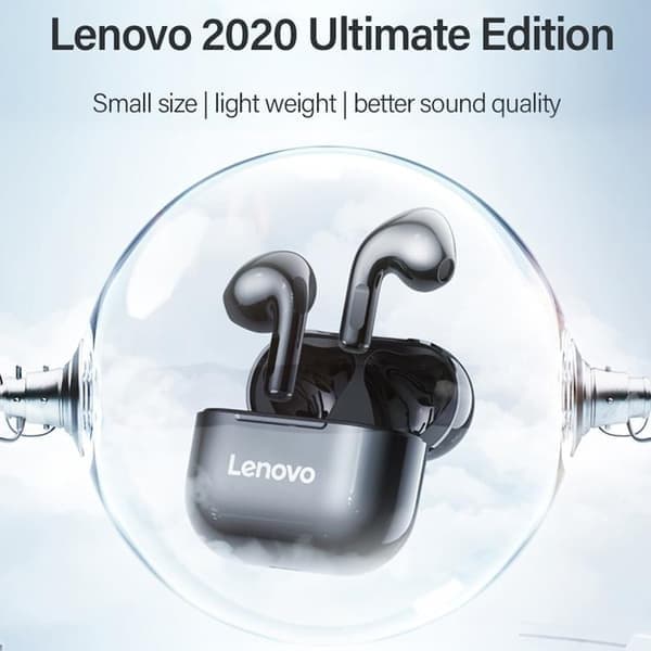 Lenovo Livepods LP40 Vattentäta Bluetooth-hörlurar Vit
