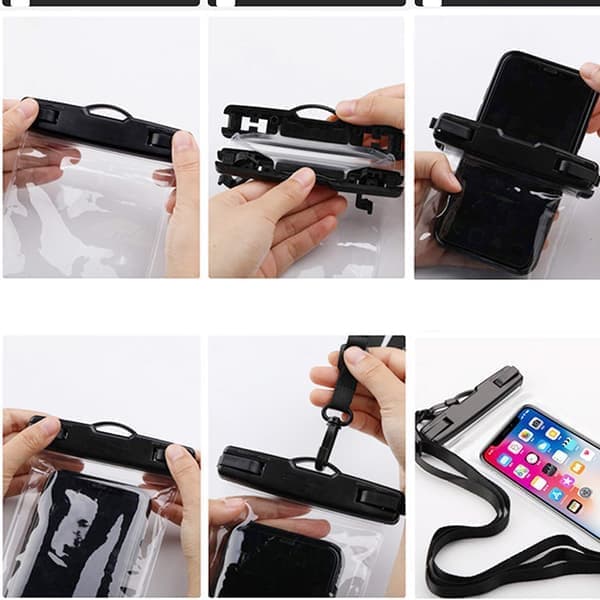 Vattentätt Smartphonefodral [2-pack] IPX8 Vattentätt Telefonfodral