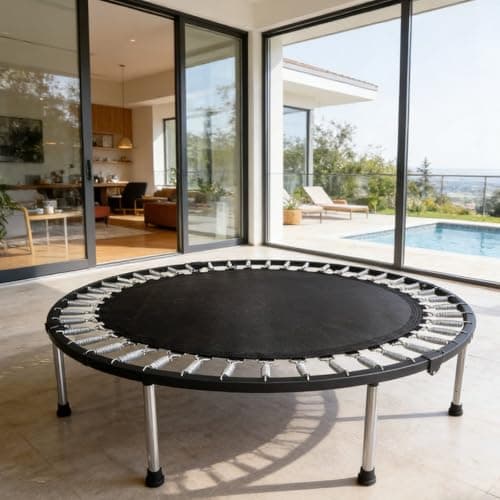 Trampoline Hoppepute Erstatningsmatte Trampolinematte Hoppeflate Mesh med Solid Feste Slitesterk PP for Stabil Hopping Egnet for Triangle Buckle 38 Inch