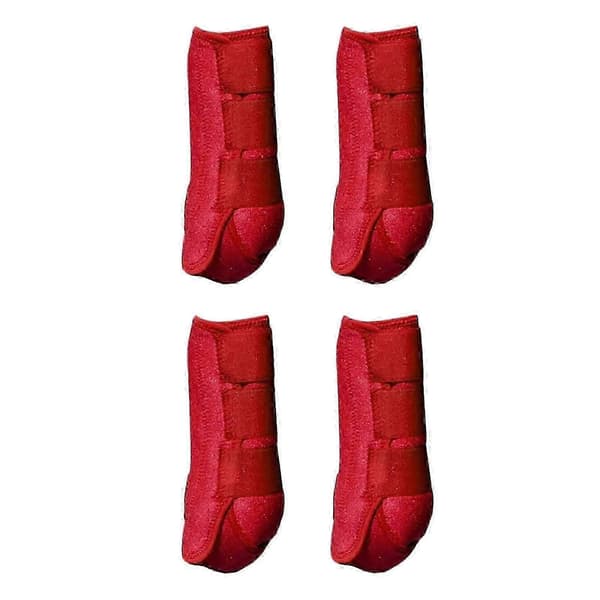 4x Hästskydd Ben Skydd Set Hållbara Hästskydd för Ridträning red S