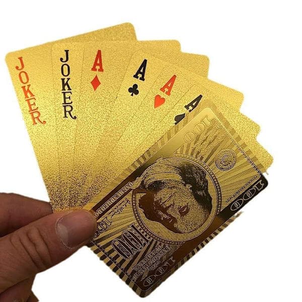 Kortspil - Spillekort - Poker - Guld