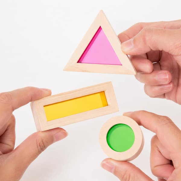 Stableleker i tre 25-pc Acrylic Rainbow Blocks