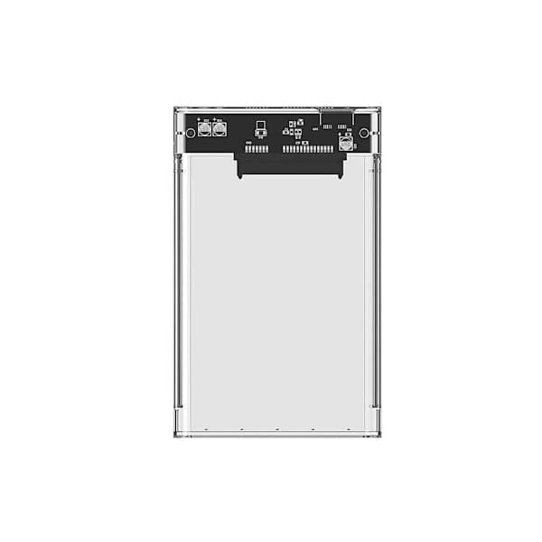 Kiintolevykotelo HDD 2.5\" SATA, läpinäkyvä