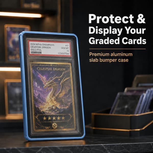 PSA Slab-etui, magnetisk 9-punkts lås, displaybeskytter, blå Light Blue