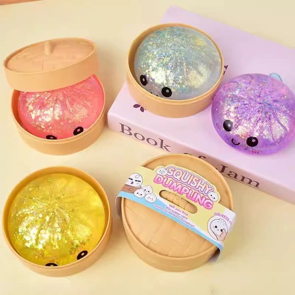 Super Crazy Fun Rainbow Mysterious Soft Bun Mysterious Dumpling Pink Sparkling Explosive STJ3 1st