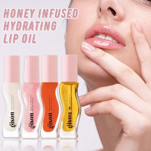 Gisou Honungsinfunderad Hydrating Lip Oil, Närande Läppfuktighetskräm 3 st 3 1pcs